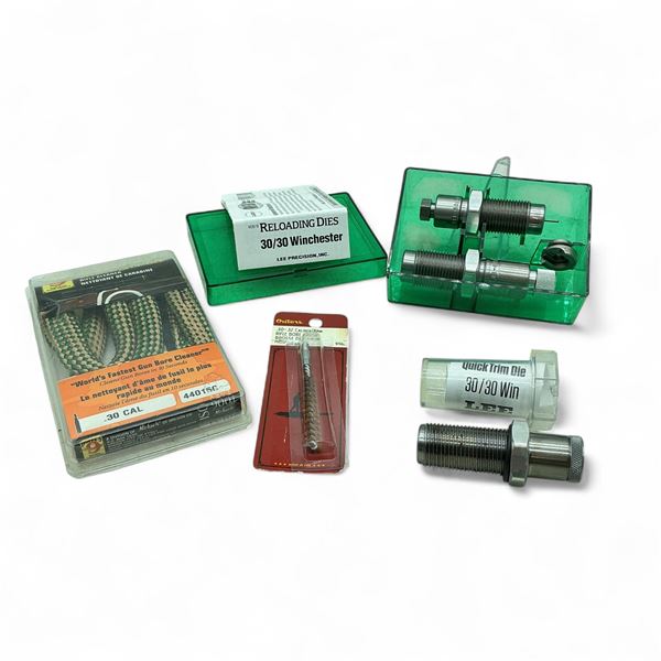 Lee 30/30 WInchester Reloading Die Set, Lee 30/30 Win Quick Trim Die and Cleaning Accessories