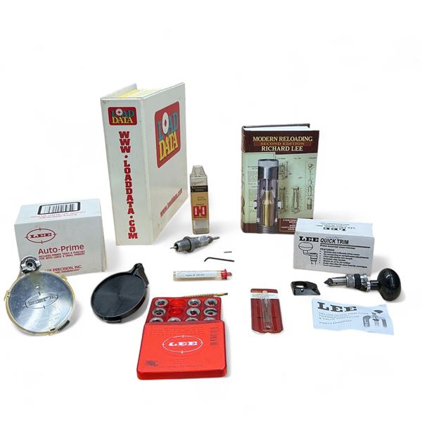 Assorted Reloading Tools, Book and Accessories