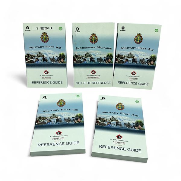 St. John Ambulance Military First Aid Reference Guide Book X 5 Qty