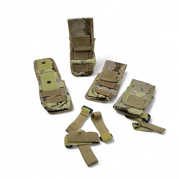 Desert Camo Rifle Magazine Pouches X 4 Qty