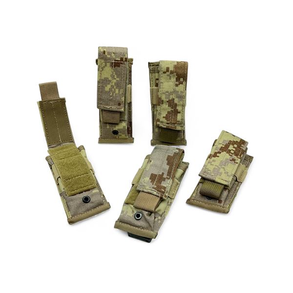 Desert Camo Pistol Magazine Pouches X 5 Qty