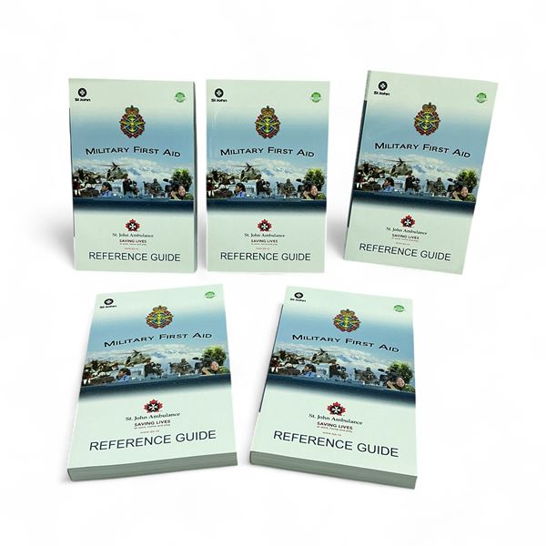 St. John Ambulance Military First Aid Reference Guide Book X 5 Qty