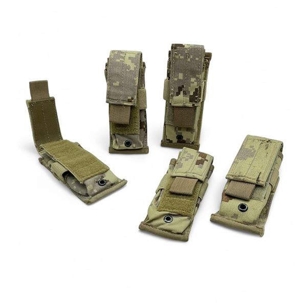 Desert Camo Pistol Magazine Pouches X 5 Qty