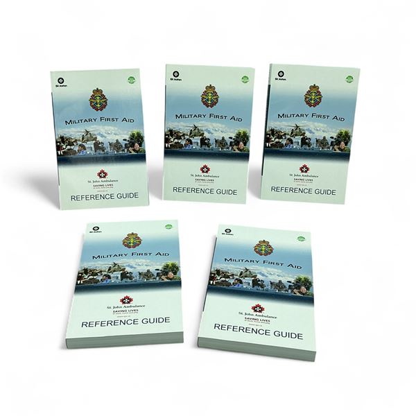 St. John Ambulance Military First Aid Reference Guide Book X 5 Qty