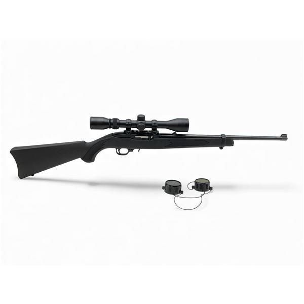 Ruger 10/22 Semi Auto Carbine 22LR 18.5" Barrel Black Synthetic With Weaver 3-9X40 Scope