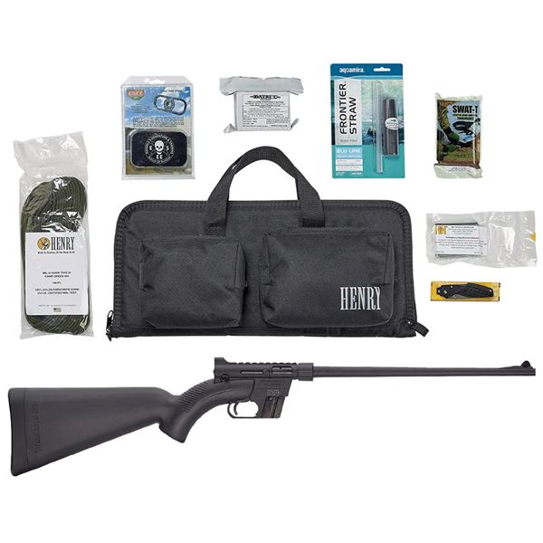 Henry U.S. Survival Pack Take Down Semi Auto Rifle .22LR  16" Barrel ABS Plastic Stock, New