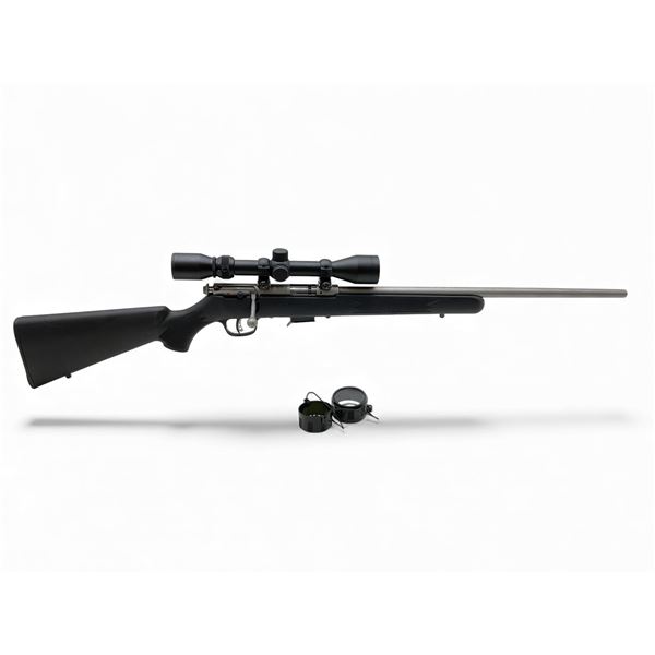 Savage 93R17 Bolt Action Rifle .17 HMR 21" Stainless Barrel And Receiver With 3-9X40 Weaver Scope
