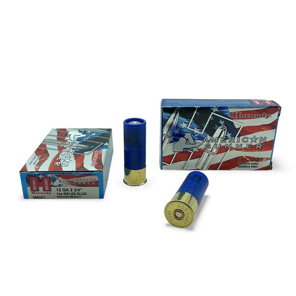 Hornady American Gunner 12 Ga, 2-3/4”, 1 oz Rifled Slug Ammunition, 10 Rounds