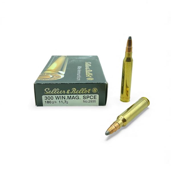 Sellier & Bellot 300 Win Mag, 180 Grain SPCE Ammunition, 20 Rounds