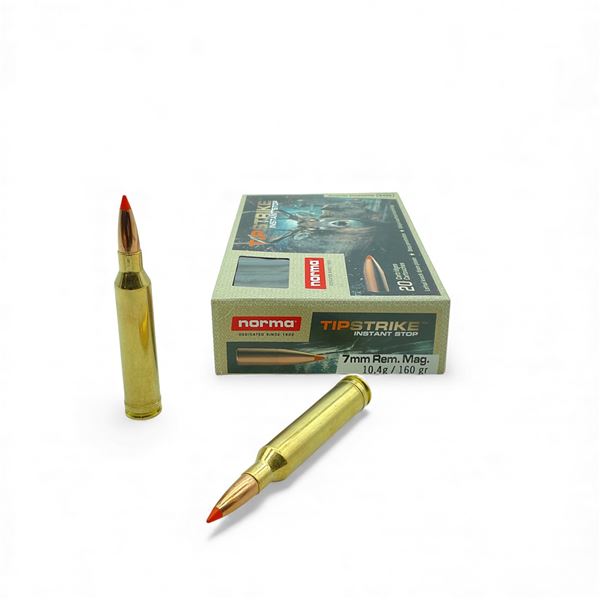Norma Tip Strike 7mm Rem Mag, 160 Grain Ammunition, 20 Rounds