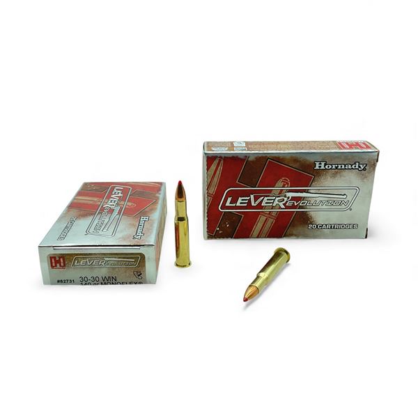 Hornady LeveRevolution 30-30 Win, 140 Grain Monoflex Ammunition, 40 Rounds