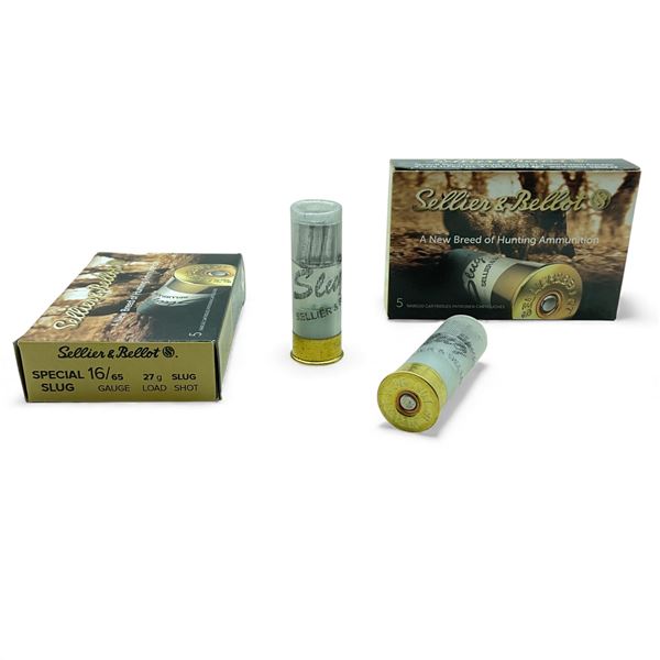 Sellier & Bellot Special Slug 16 Ga Slug Shot Ammunition, 10 Rounds