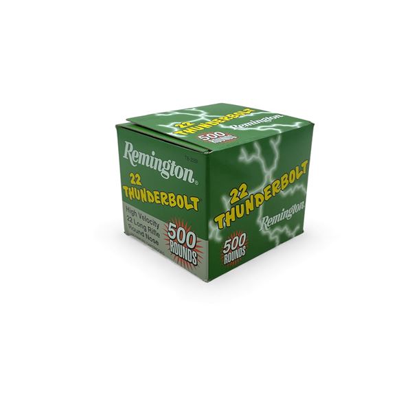 Remington Thunderbolt .22 LR, 40 Grain LRN Ammunition, 500 Rounds
