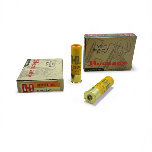 Hornady Shotgun 20 Ga, 2-3/4", 250 Grain SST Slug Ammunition, 10 Rounds