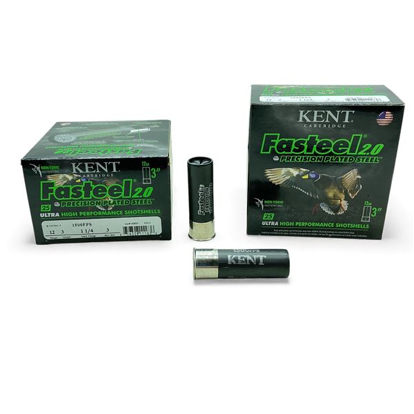 Kent Fasteel 2.0 12 Ga, 3”, 1-1/4 oz, #3 Shot Ammunition, 50 Rounds