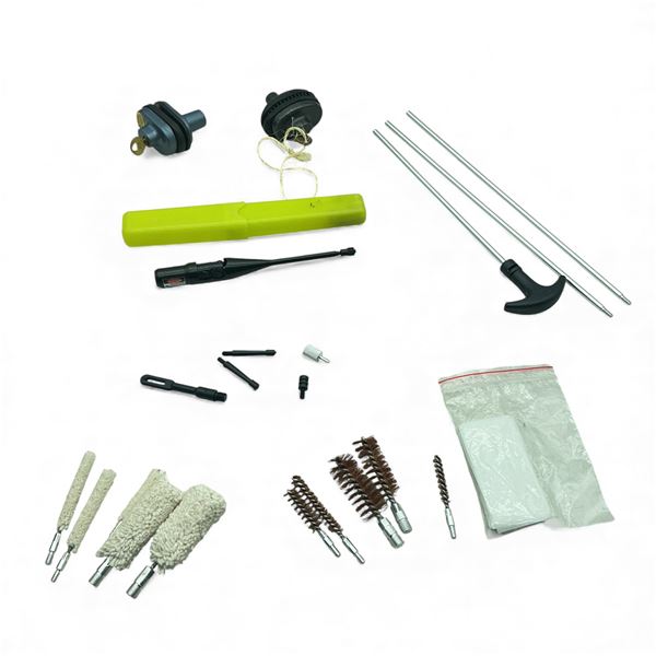 Assorted Firearms Cleaning, Trigger Locks and Laser Bore Sighter