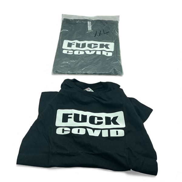 "Fuck Covid" T-Shirt, Size: Small and 2XL