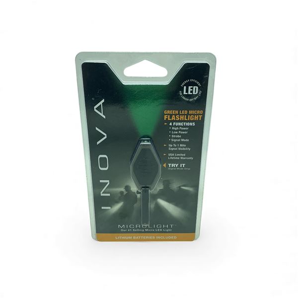 Inova Microlight Green LED Micro Flashlight