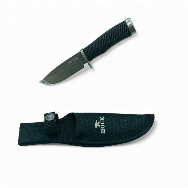 Buck Knives Fixed 4" Blade Knife with Belt Sheath, New