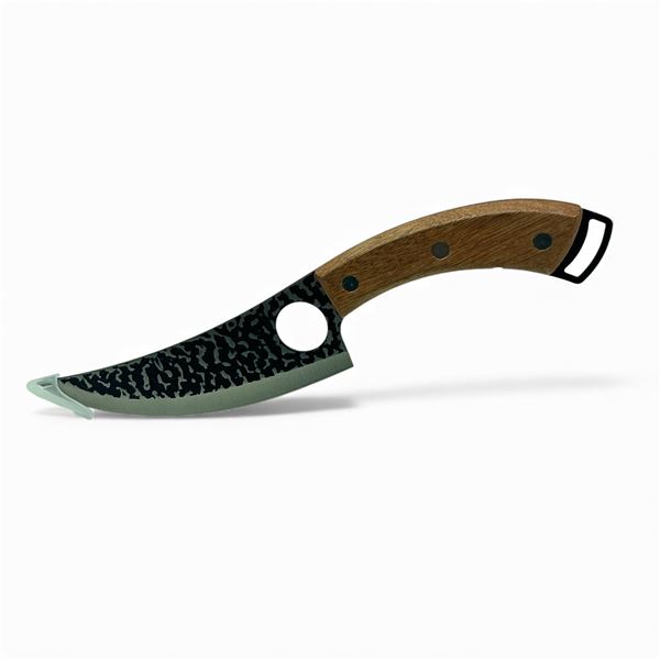 Fixed 6" Blade Knife with Wood Handle, New