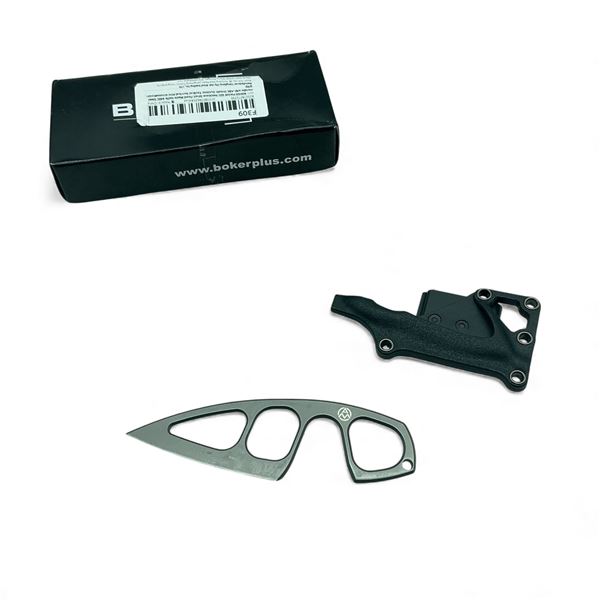 Boker Plus EDC Fixed 3" Blade Survival Knife with ABS Sheath with Belt Clip, New