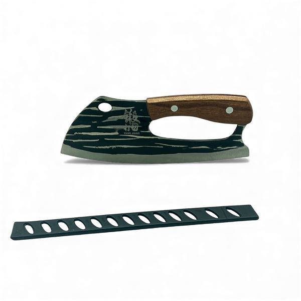 Yang Jiang Fixed 8.25" Cleaver with Wooden Handle