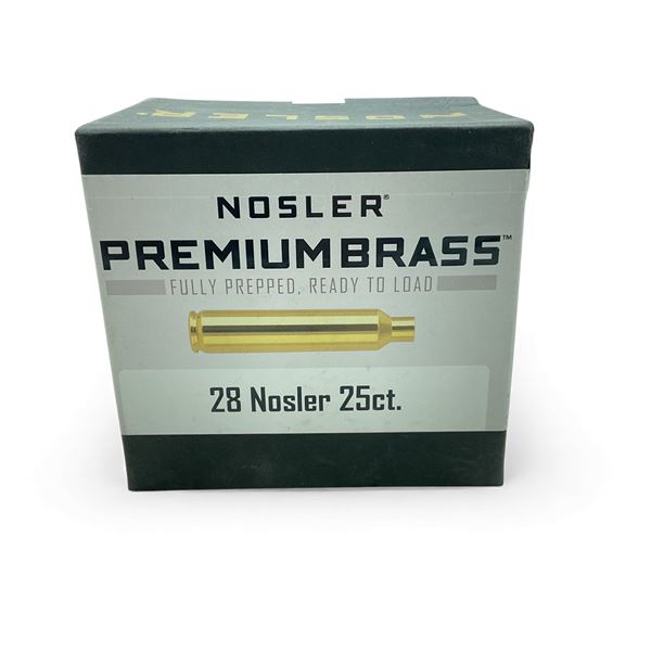 Nosler 28 Nosler Premium Brass, 25 Qty