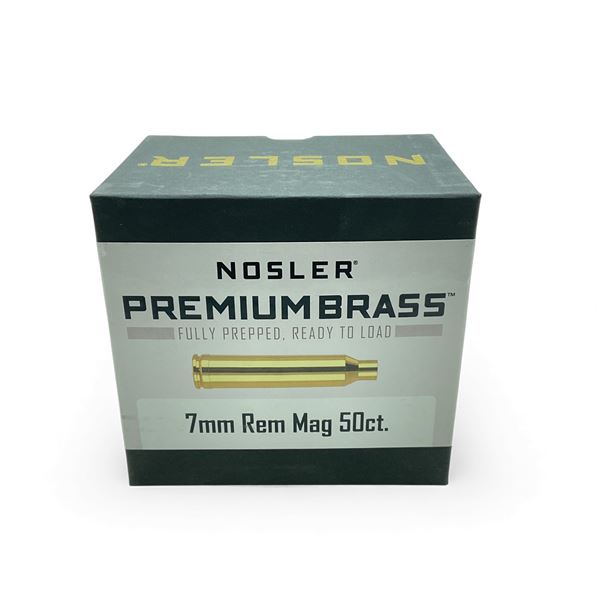 Nosler 7mm Rem Mag Premium Brass, 50 Qty