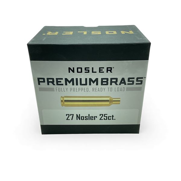 Nosler 27 Nosler Premium Brass, 25 Qty