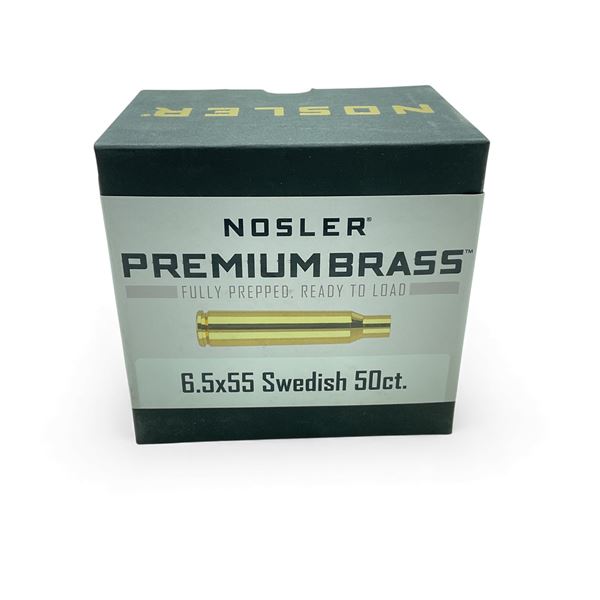 Nosler 6.5x55 Swedish Premium Brass, 50 Qty