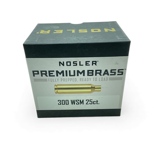 Nosler 300 WSM Premium Brass, 25 Qty