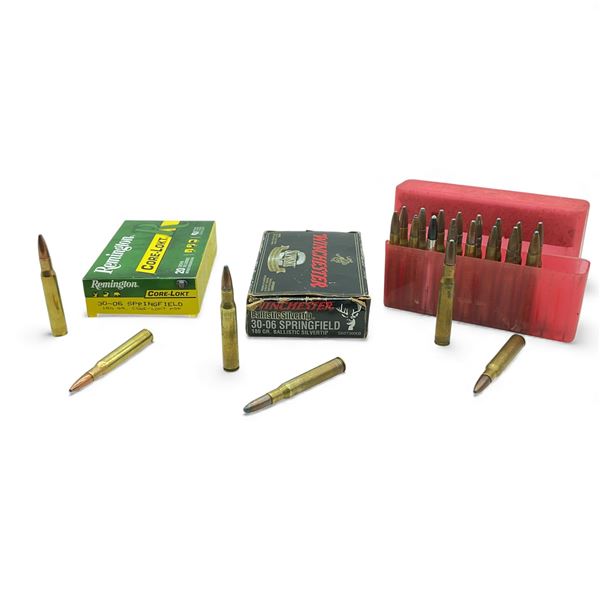 Assorted 30-06 Ammunition, 58 Rounds