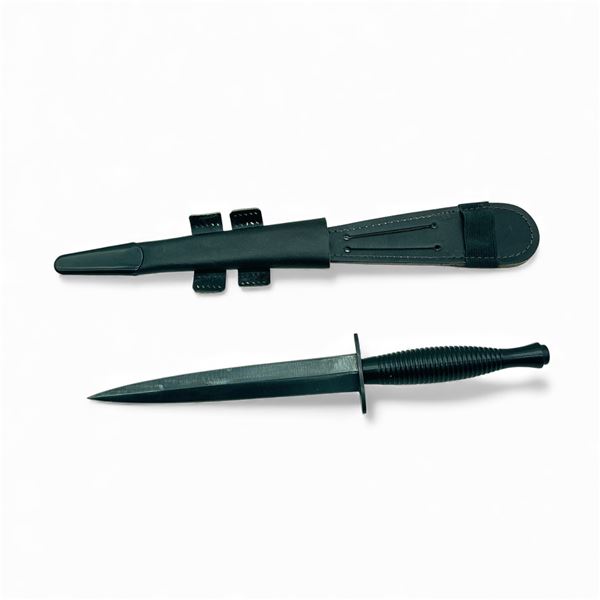 Fairburn Sykes Style Fixed 6.5" Blade Knife with/ Leather Belt Pouch