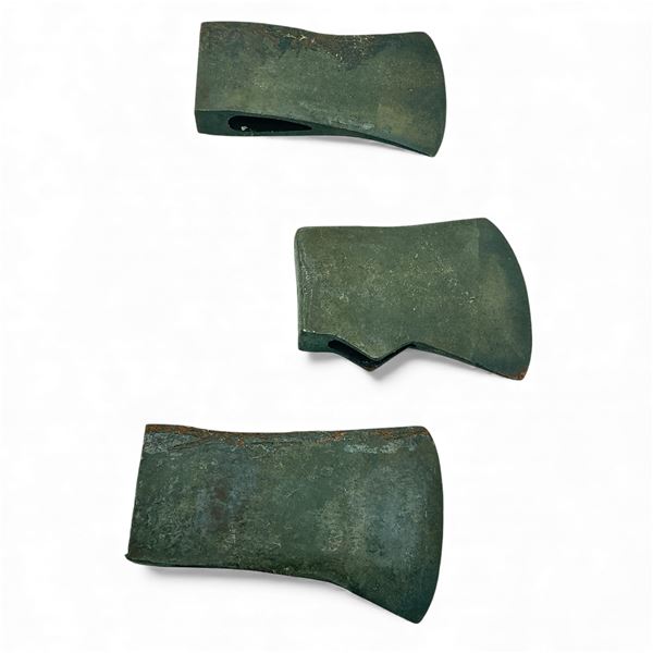 True Temper Kelly Works Axe Head, True Temper Flint Edge Axe Head and Collins Axe Head