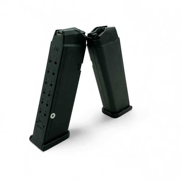 Glock G22 .40 Cal, Pinned Polymer Magazine x 2 Qty