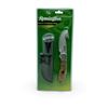 Image 1 : Remington Insignia Edition Fixed 3" Blade Knife with Gut Hook and Leather Sheath, New