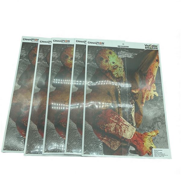 Champion Visicolor 18"x12" Targets Zombie Variety 6 Pack - Attack X 6 Qty