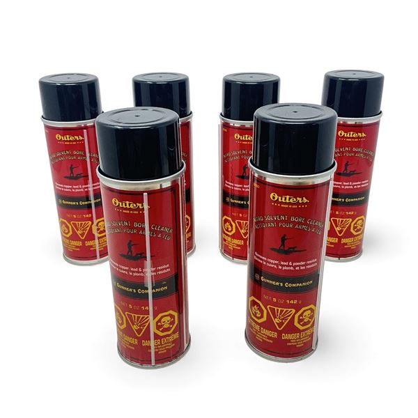 Outers Nitro Solvent Bore Cleaner, 5 oz Spray Can X 6 Qty