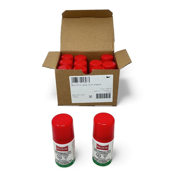 Ballistol Universal Oil, 25 ml Spray Can X 12 Qty