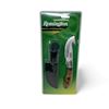 Image 1 : Remington Insignia Edition Fixed 3" Blade Knife with Gut Hook and Leather Sheath, New