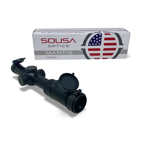 Sousa Optics Mantis 1-6x24mm Scope, Etched Illuminated BDC Reticle, 30mm Tube