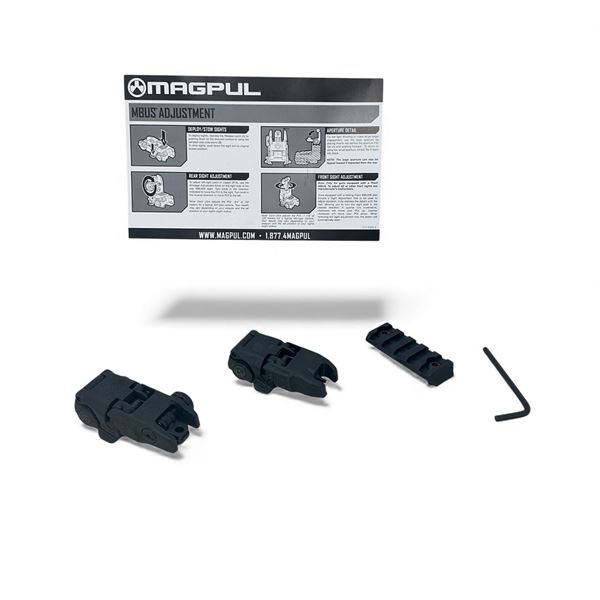 Magpul MBus Flip-Up Front and Rear Sights, and M&P 2.25" Polymer Rail Section