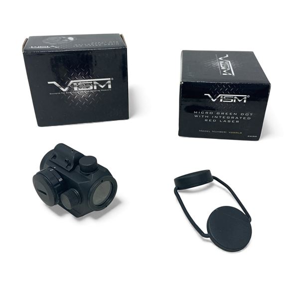 Vism Micro Green Dot Sight with Integrated Red Laser, Untested  X 2 Qty