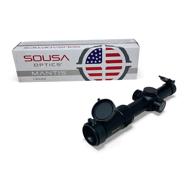 Sousa Optics Mantis 1-6x24mm Scope, Etched Illuminated BCD Reticle