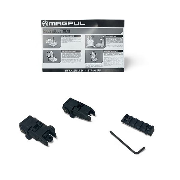 Magpul MBus Flip-Up Front and Rear Sights, and M&P 2.25" Polymer Rail Section