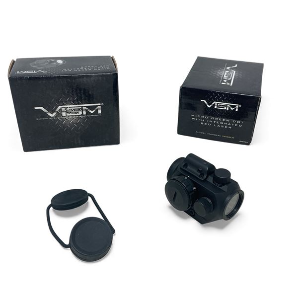 Vism Micro Green Dot Sight with Integrated Red Laser, Untested X 2 Qty