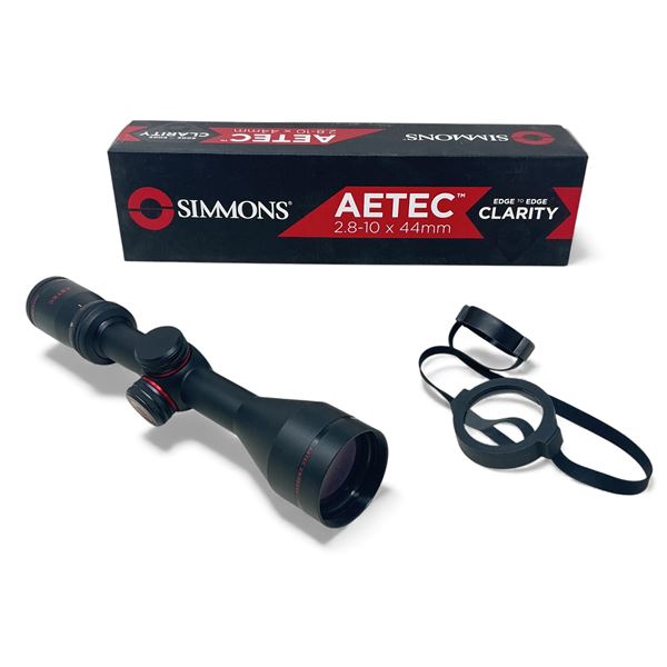 Simmons Aetec 2.8-10x44mm Scope, 1" Tube, Truplex Reticle