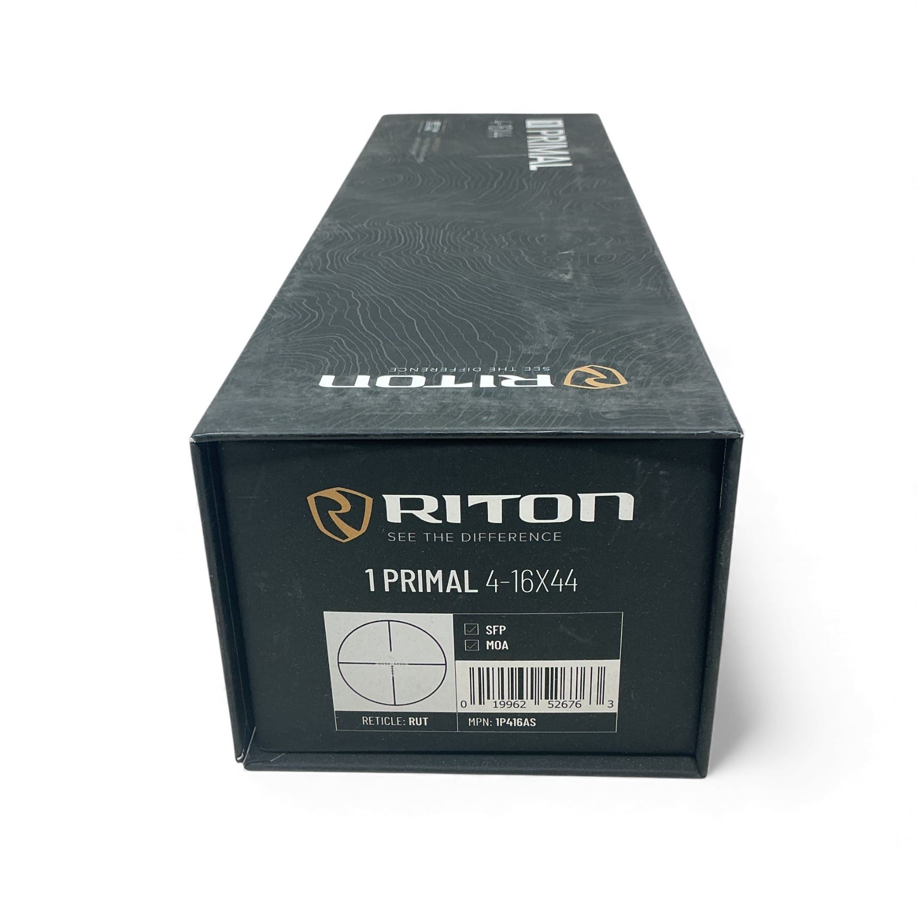 Rut Reticle Riton Scope Riton 1 Primal 4-16x44mm Scope, RUT Reticle SFP, MOA