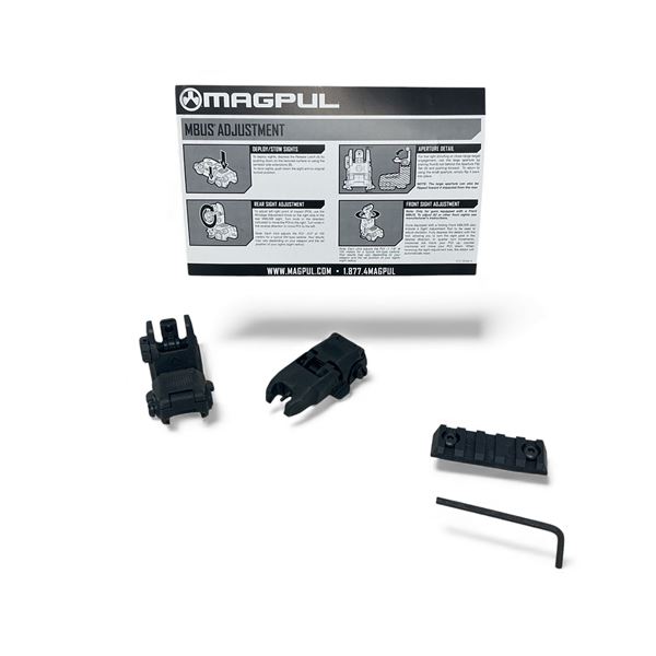 Magpul MBus Flip-Up Front and Rear Sights, and M&P 2.25" Polymer Rail Section
