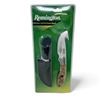Image 1 : Remington Insignia Edition Fixed 3" Blade Knife with Gut Hook and Leather Sheath, New
